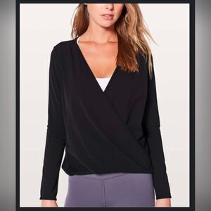 Lululemon Full Freedom long sleeve faux wrap